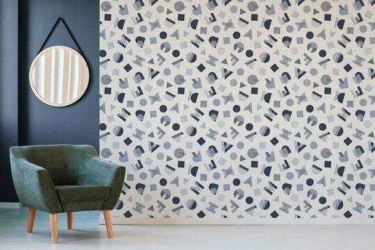 Abstract letters wallpaper for walls