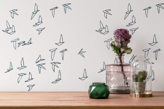 birds peel and stick wallpaper