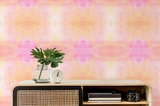 Pink tie-dye sticky wallpaper