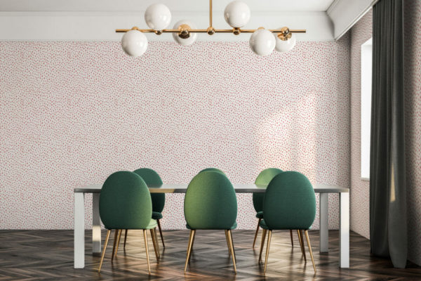 Pink dotted wallpaper for walls