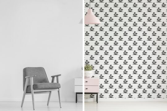 black and white living room peel and stick removable wallpaper