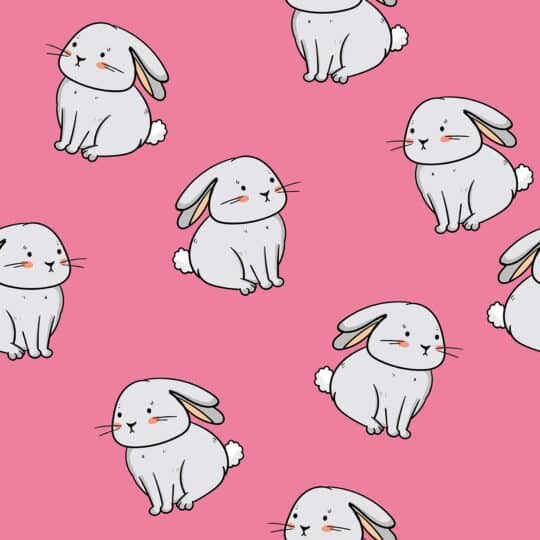 bunny peel and stick wallpaper