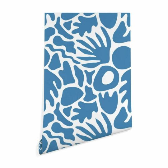Abstract seaweed peel and stick removable wallpaper