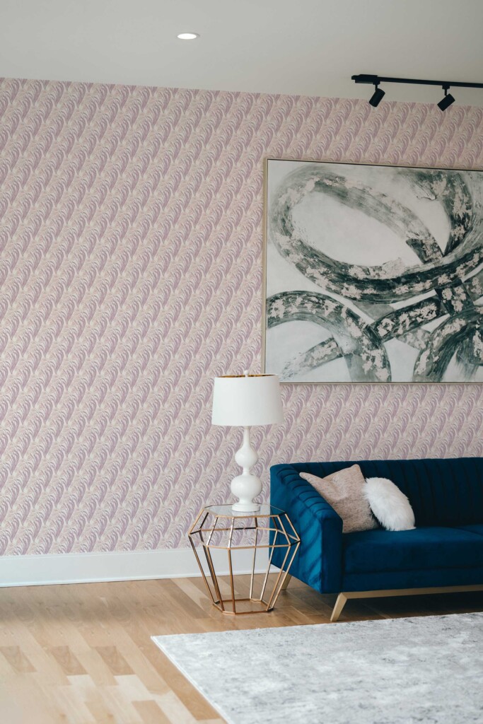 Fancy Walls self-adhesive wallpaper in Lavender Floral botanical design