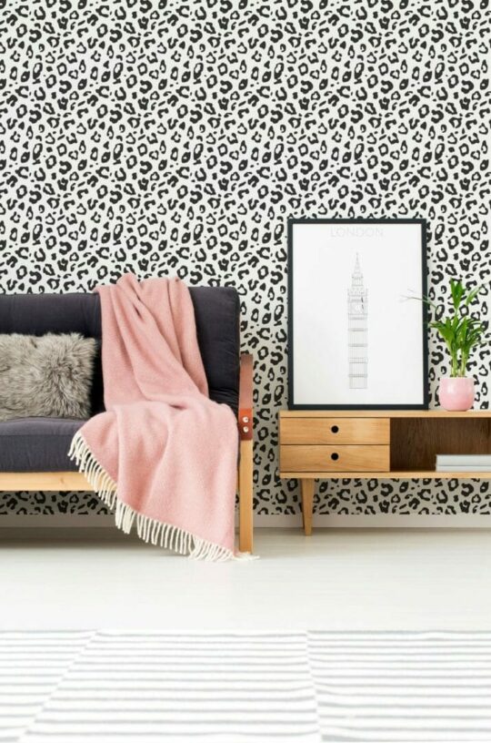 Leopard print wallpaper for walls