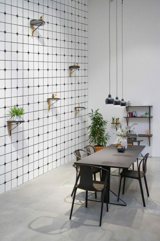 Aesthetic tile peel and stick wallpaper