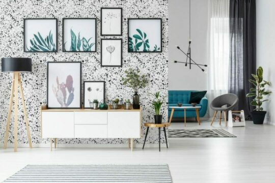 Paint splatter temporary wallpaper