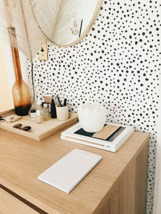 Dalmatian print self adhesive wallpaper