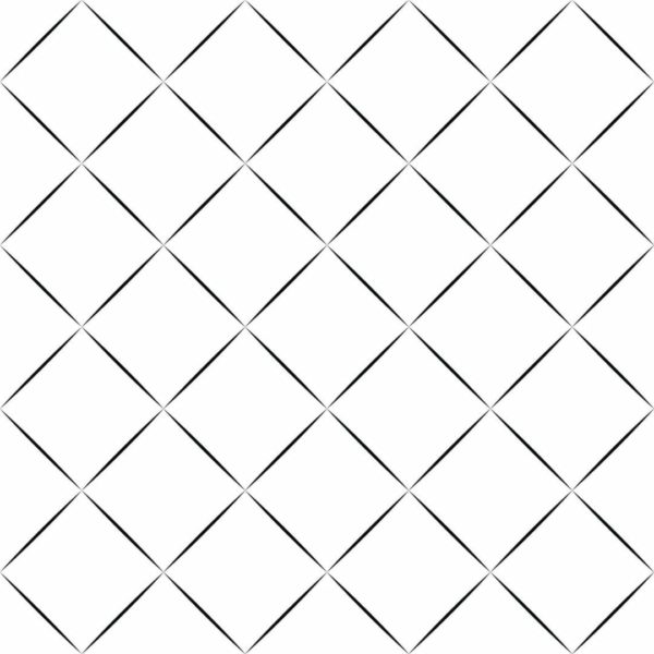 Geometric diamond pattern removable wallpaper