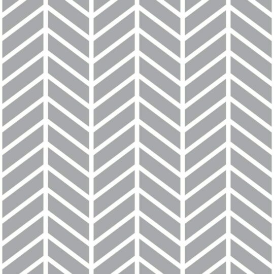 Gray and white chevron peel and stick wallpaper