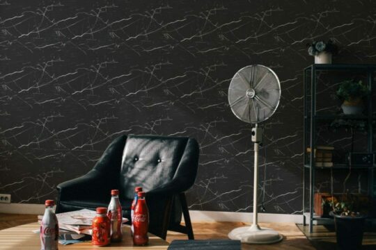 Black marble sticky wallpaper