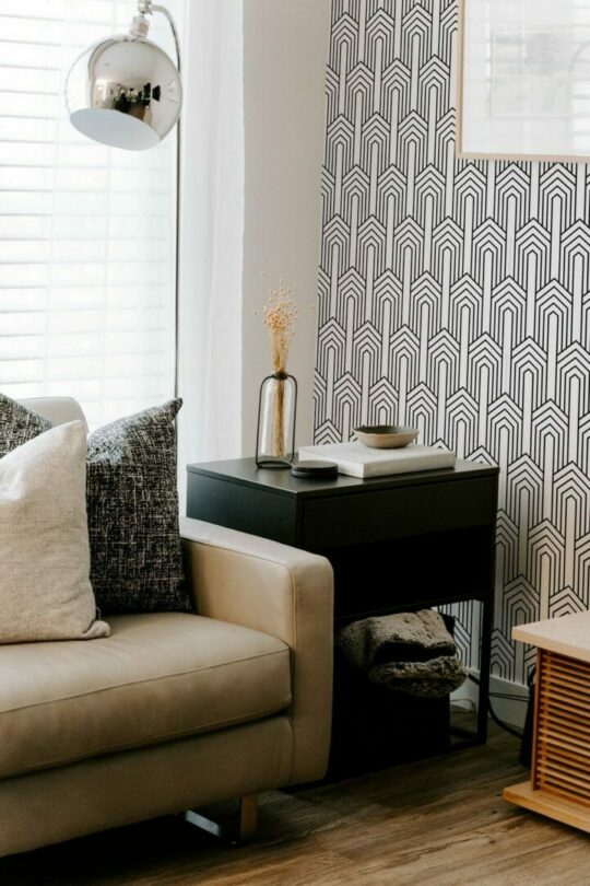Art Deco arch sticky wallpaper
