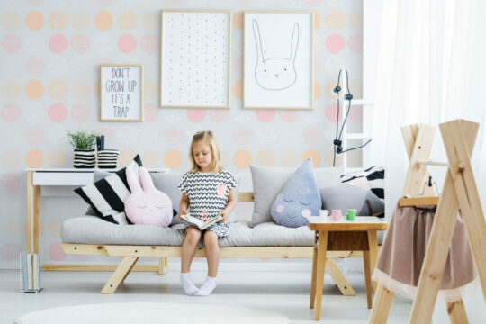 Abstract pastel dots temporary wallpaper