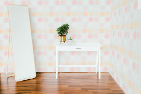 Abstract pastel dots stick on wallpaper