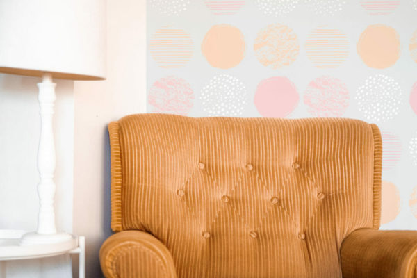 Abstract pastel dots peel stick wallpaper