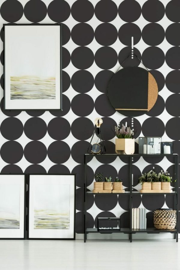 Large dots wallpaper for walls
