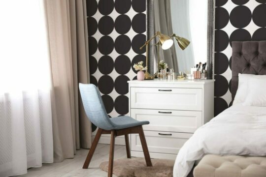 Large dots self adhesive wallpaper