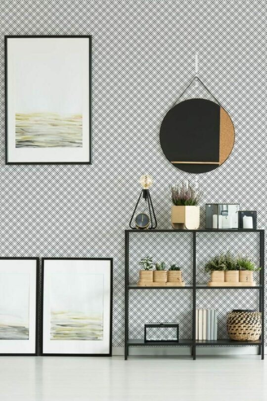 Check pattern temporary wallpaper