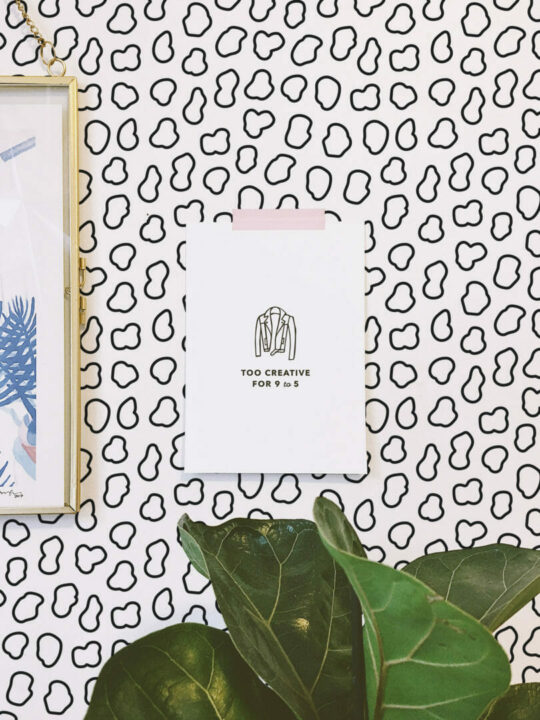 Simple shapes peel stick wallpaper