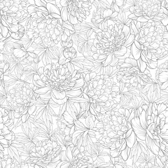 Peony floral removable wallpaper