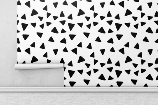 Triangle peel and stick removable wallpaper