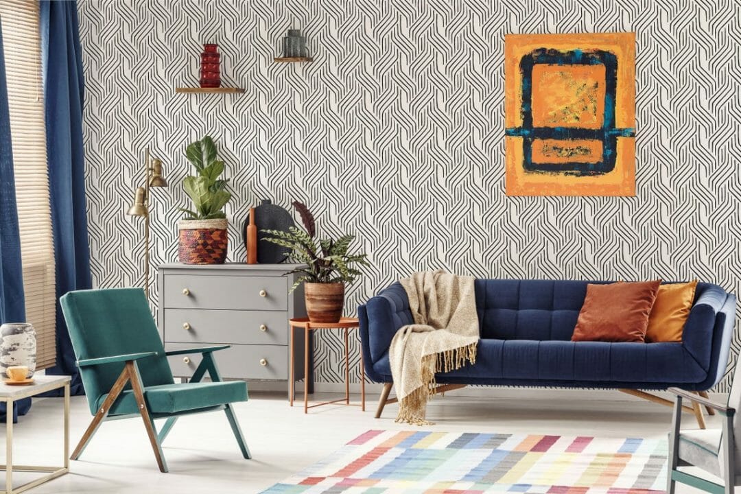 Seamless self adhesive wallpaper