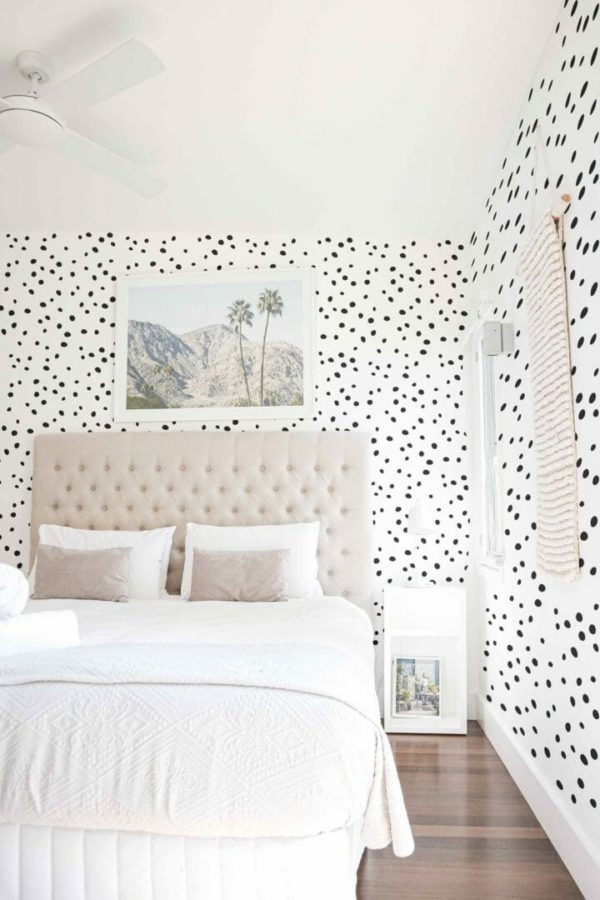 Dalmatian dot peel and stick wallpaper