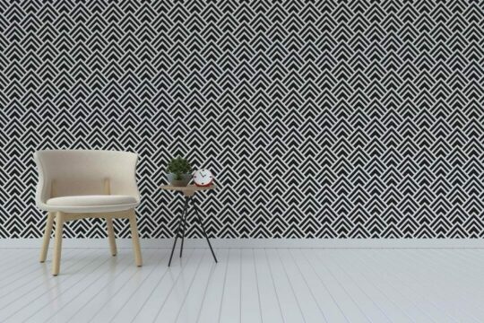Geometric chevron stick on wallpaper