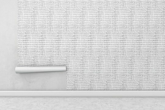Horizontal herringbone peel stick wallpaper