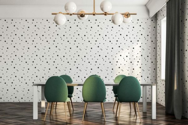 Black dots temporary wallpaper