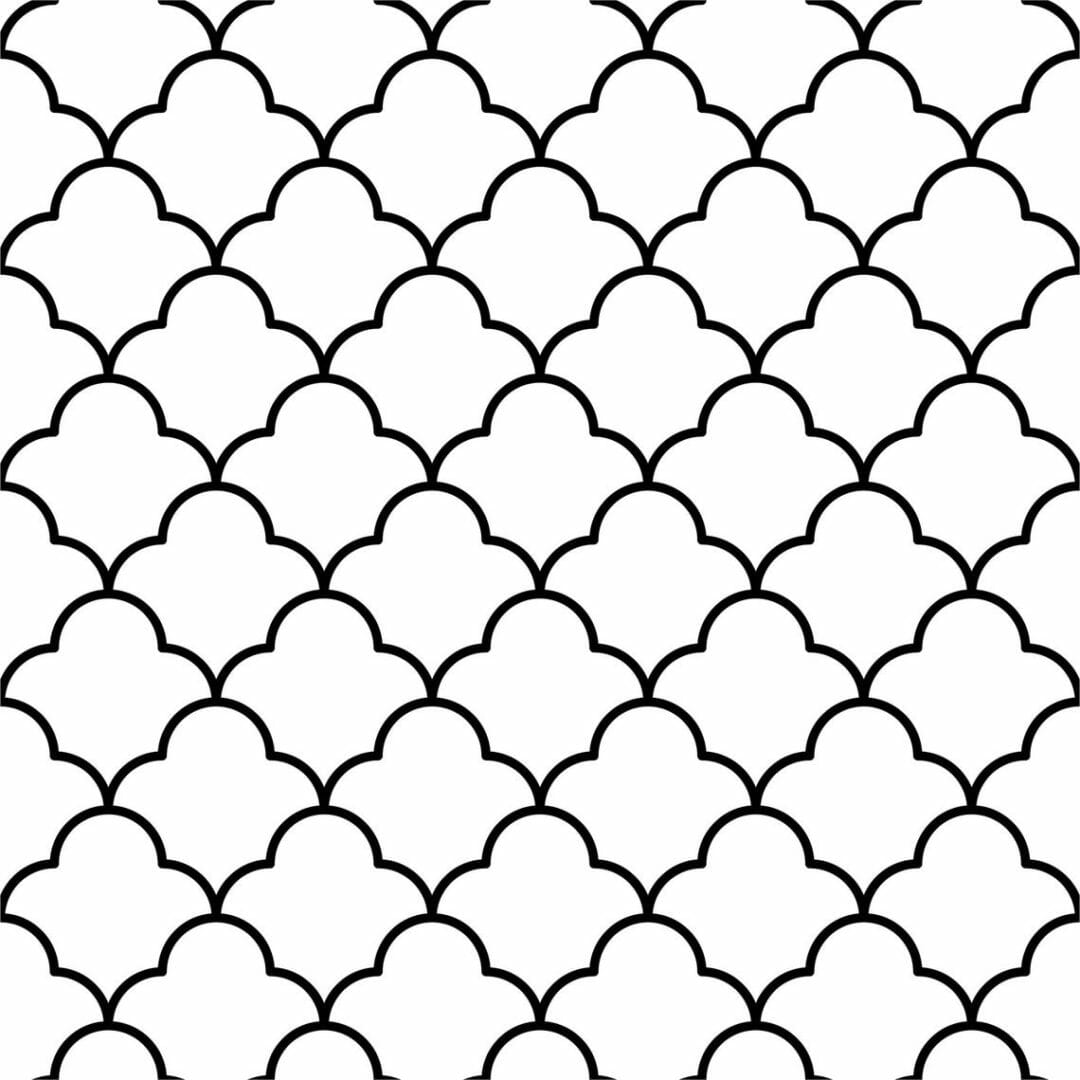 Moroccan lattice removable wallpaper
