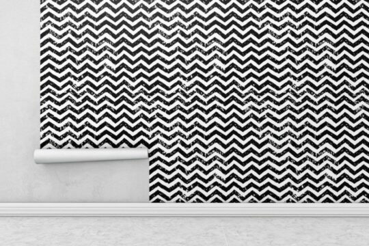 Grunge chevron peel stick wallpaper