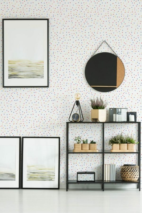 Colorful dots temporary wallpaper