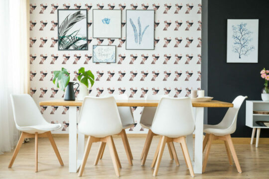 Triangles peel stick wallpaper