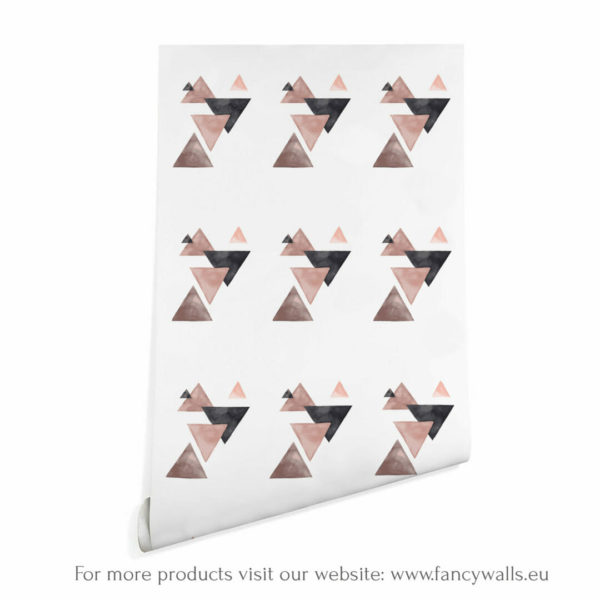 Triangles peel and stick removable wallpaper