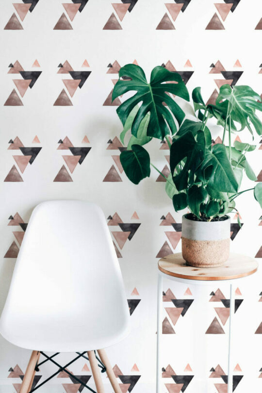 Triangles temporary wallpaper