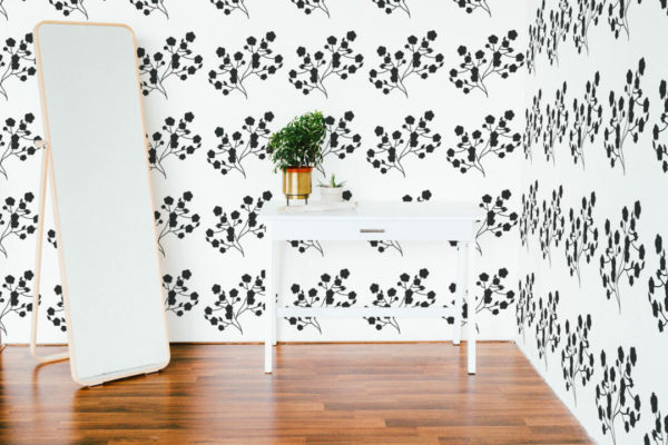 custom floral self-adhesive wallpaper