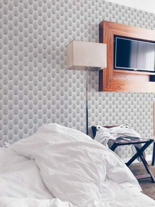 Art Deco style peel and stick wallpaper