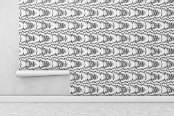 Abstract lines peel and stick removable wallpaper
