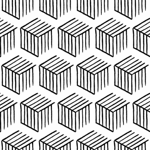 Peel and stick 3D geometric shapes wallpaper