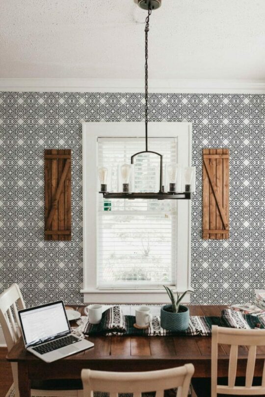 Art Deco peel stick wallpaper
