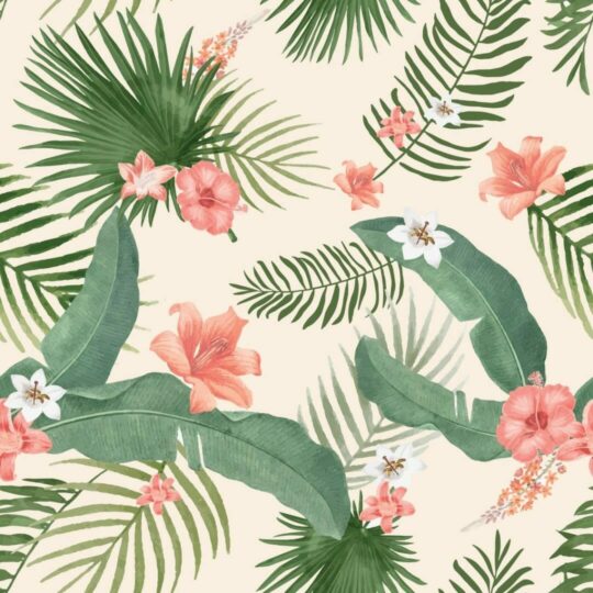 Tropical removable wallpaper