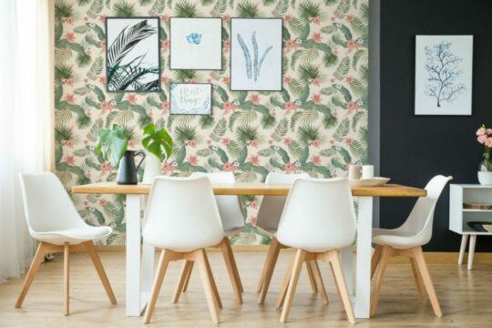 Tropical temporary wallpaper