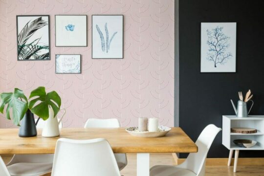Retro lines temporary wallpaper