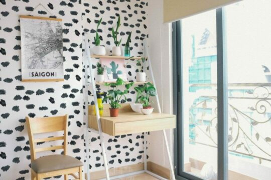Watercolor marks peel stick wallpaper