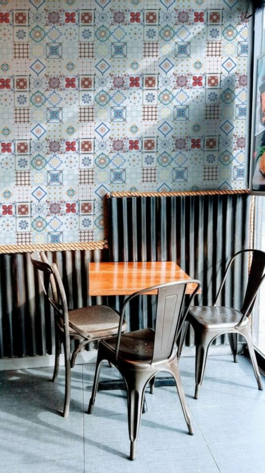 Portuguese tile peel and stick removable wallpaper