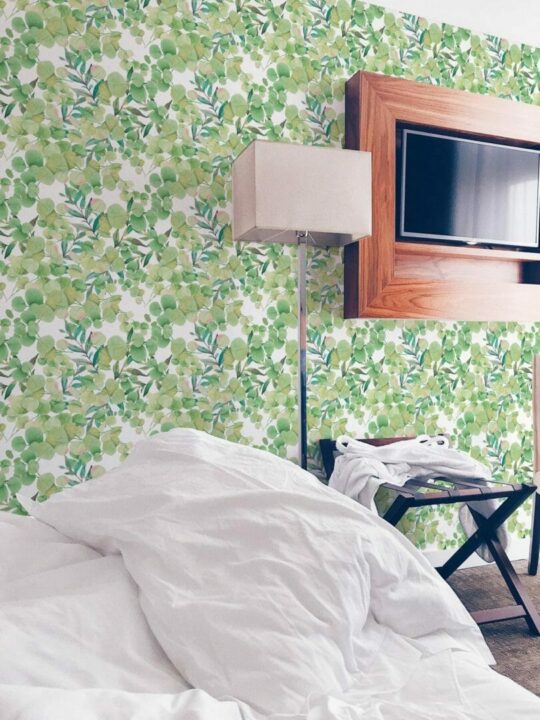 Eucalyptus leaves peel and stick removable wallpaper