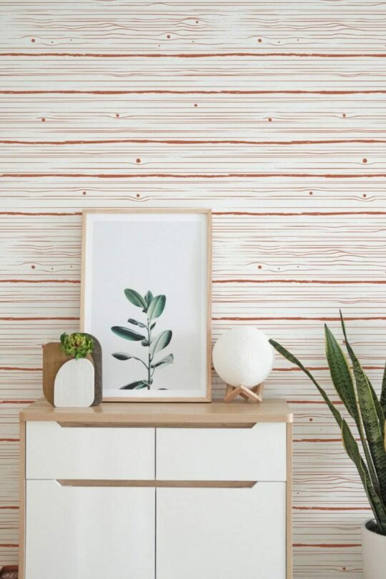Faux wood peel and stick wallpaper