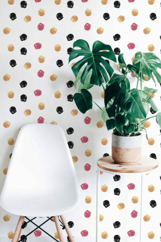 Aesthetic dots self adhesive wallpaper
