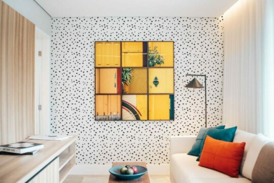 Dalmatian dot peel and stick removable wallpaper